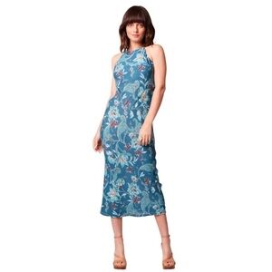NWT! Band of Gypsies Band of the Free AUDETTE FLORAL HALTER MIDI DRESS. Small.